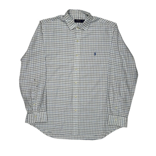 Ralph Lauren Checked Shirt - XL Blue Cotton