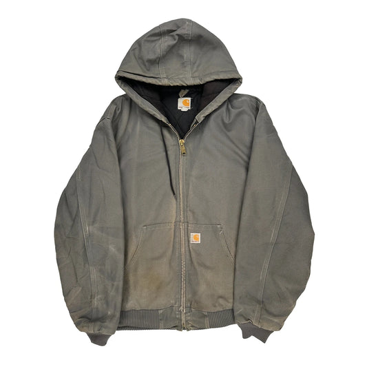 Carhartt Tall Jacket - Large Grey Cotton
