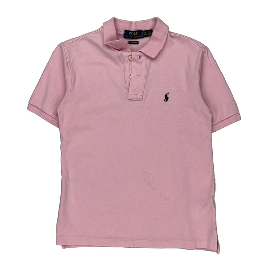 Age 8-9 Polo By Ralph Lauren Polo Shirt - Medium Pink Cotton