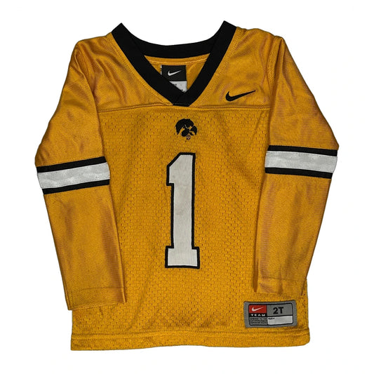Age 2, Iowa Hawkeyes Nike Jersey - 2XS Yellow Polyester