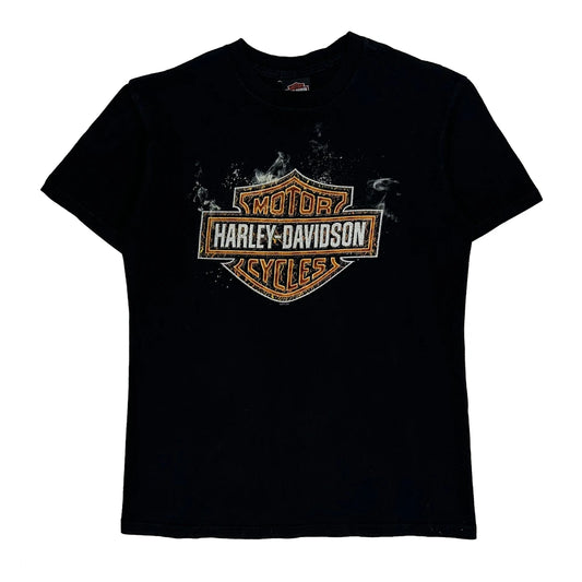 Motorcycles Harley Davidson Graphic T-Shirt - Medium Black Cotton