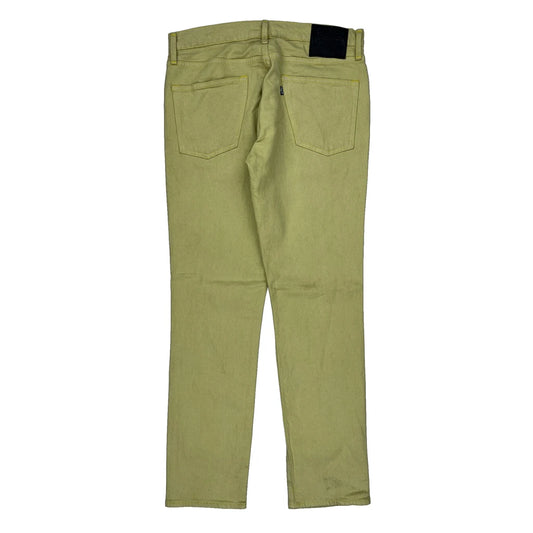 511 Levis Slim Jeans - 33W 32L Yellow Cotton