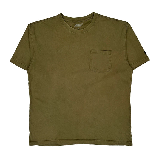 Vintage Dickies T-Shirt - XL Khaki Cotton