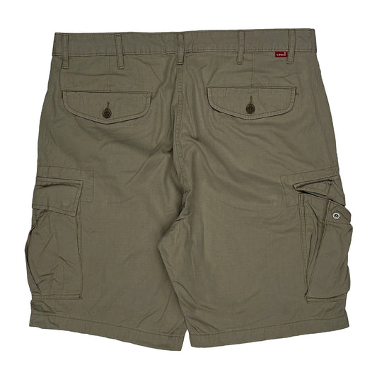 Levis Cargo Shorts - 36W 11L Khaki Cotton