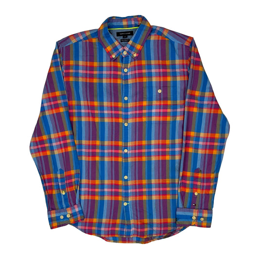 Vintage Tommy Hilfiger Shirt - Large Multicoloured Cotton