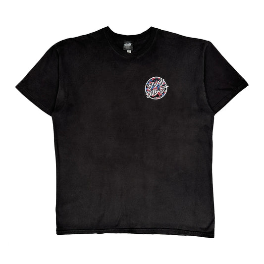 Vintage Santa Cruz Graphic T-Shirt - XL Black Cotton
