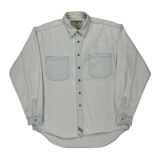 Levis Denim Shirt - Large Light Wash Cotton