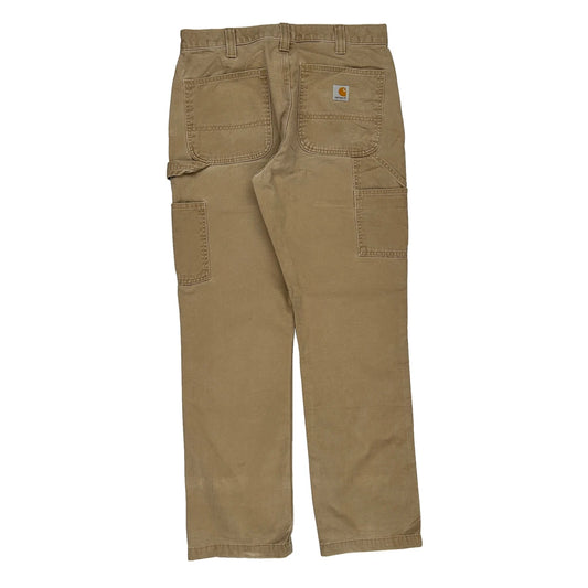 Carhartt Carpenter Trousers - 32W 31L Beige Cotton