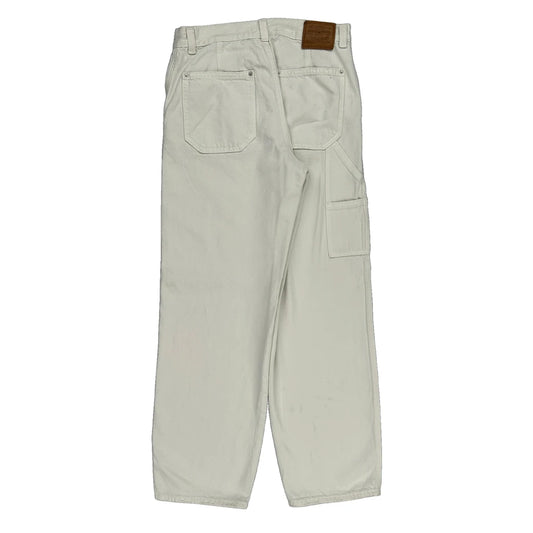 Levis Carpenter Trousers - 27W UK 8 White Cotton