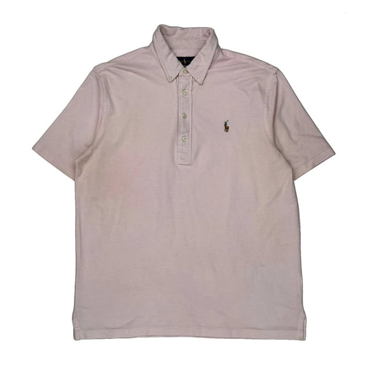 Vintage Ralph Lauren Polo Shirt - Large Pink Cotton