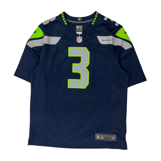 Seahawks Nike Nfl Jersey - Large Navy Polyester
