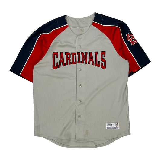 St.Louis Cardinals Dynasty Mlb Jersey - Large Grey Polyester