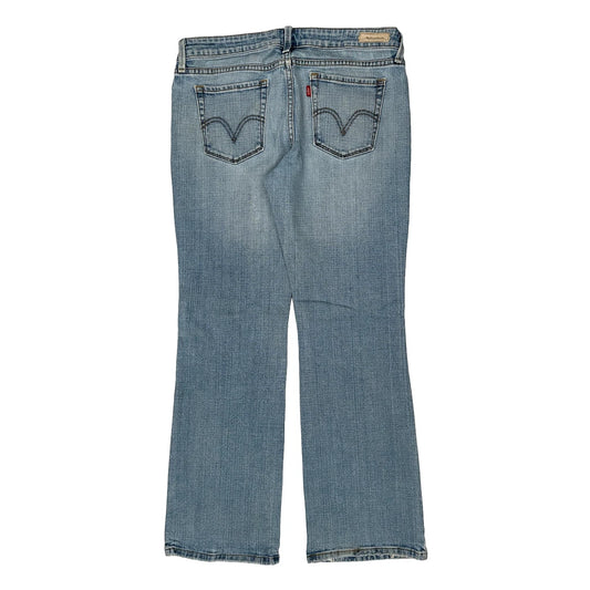 Levis Boot Cut Jeans - 32W UK 12 Light Wash Cotton