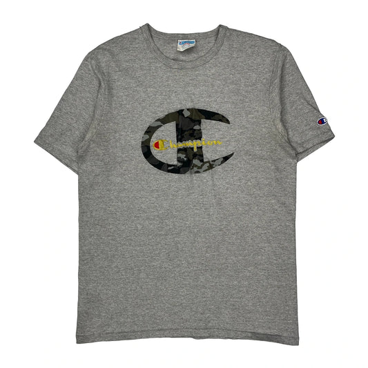 Champion Camo T-Shirt - Large Grey Cotton