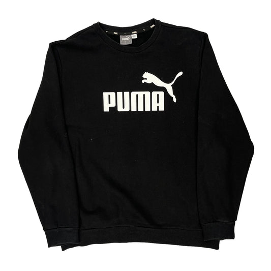 Puma Sweatshirt - Large Black Cotton