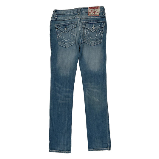 True Religion Skinny Fit Jeans - 30W UK 8 Blue Cotton