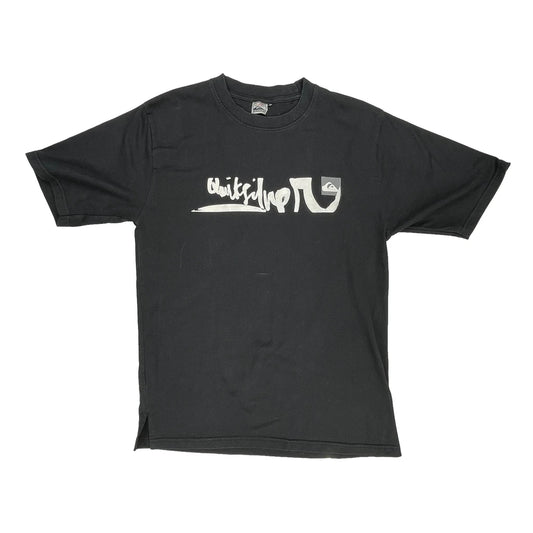 Quiksilver Graphic T-Shirt - XL Black Cotton