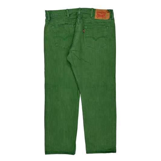 501 Levis Jeans - 36W 28L Green Cotton