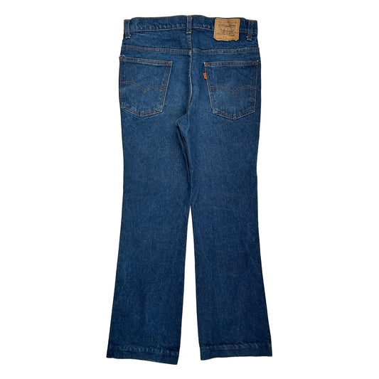 Vintage Made In USA Orange Tab Levis Boot Cut Jeans - 32W 31L Blue Denim