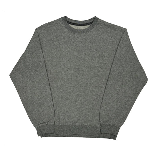 Blank Fruit Of The Loom Sweatshirt - Medium Grey Cotton
