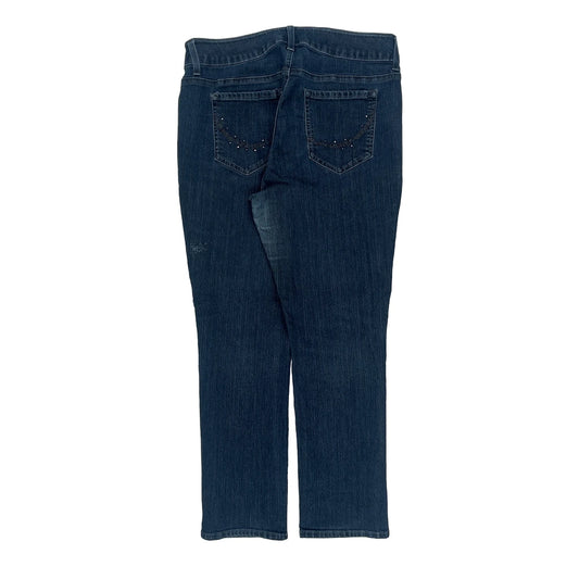 Vintage Riders Studded Jeans - 33W UK 14 Blue Cotton Blend