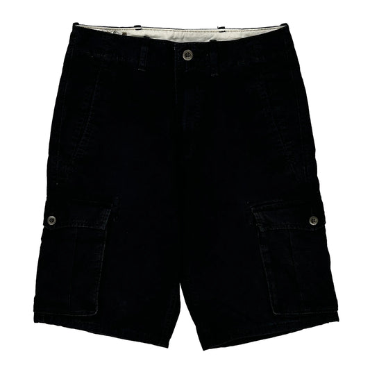 Levis Cargo Shorts - 30W 11L Black Cotton