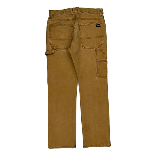 Dickies Carpenter Trousers - 32W 31L Brown Cotton