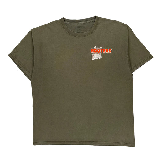 I Want You! Graphic Hooters Graphic T-Shirt - Large Green Cotton