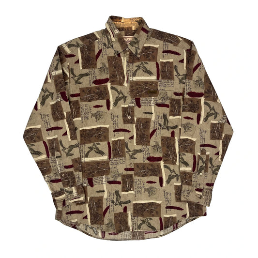 Woolrich Patterned Shirt - Medium Multicoloured Cotton