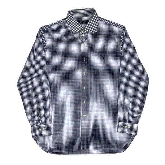 Polo By Ralph Lauren Checked Shirt - XL Blue Cotton