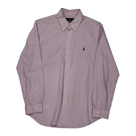 Ralph Lauren Checked Shirt - Large Pink Cotton