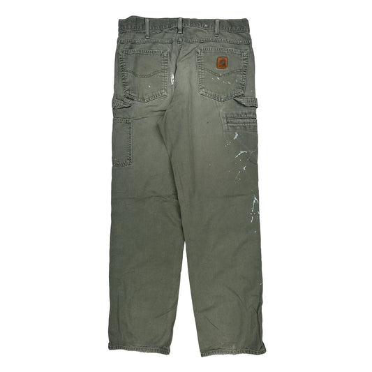 Carhartt Carpenter Trousers - 32W 32L Green Cotton