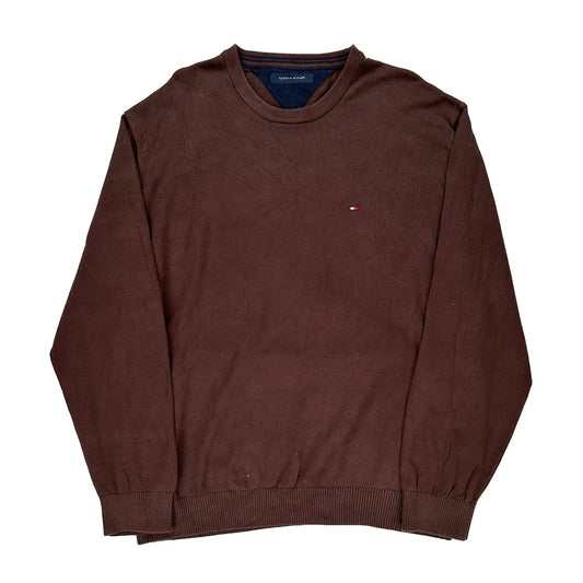 Tommy Hilfiger Sweatshirt - 2XL Brown Cotton