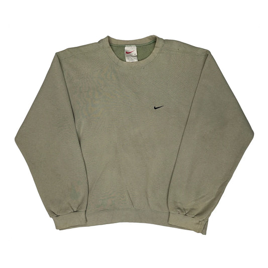 Vintage Nike Sweatshirt - Medium Green Cotton