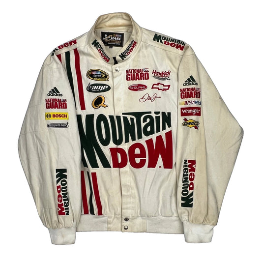 Mountain Dew Chase Authentics Nascar Jacket - 3XL Green Cotton