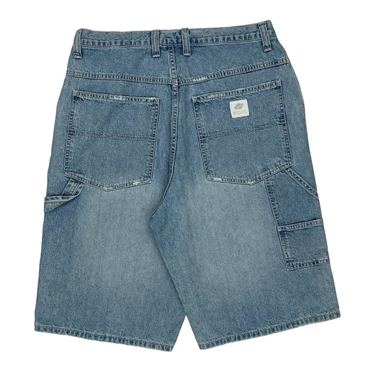 Lee Denim Shorts - 32W 11L Light Wash Cotton