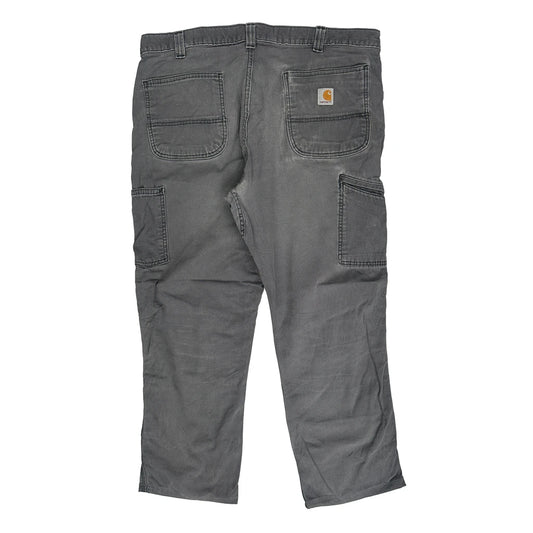 Vintage Carhartt Double Knee Cargo Trousers - 36W 28L Grey Cotton