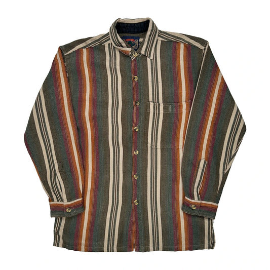 Pioneer Sports Striped Shirt - Medium Multicoloured Acrylic