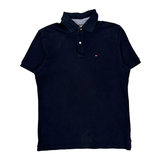 Tommy Hilfiger Polo Shirt - Medium Navy Cotton
