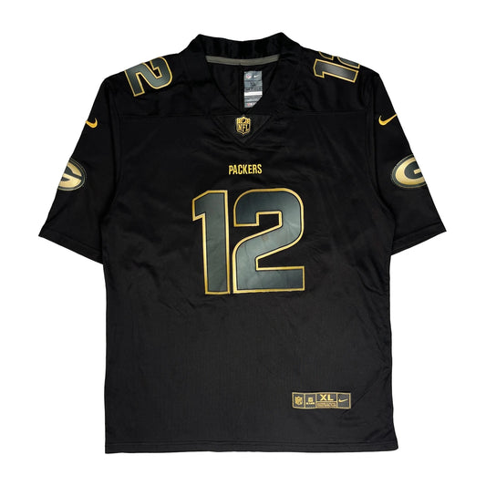Vintage Green Bay Packers Nike Nfl Jersey - XL Black Polyester