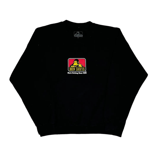 Ben Davis Sweatshirt - XL Black Cotton Blend