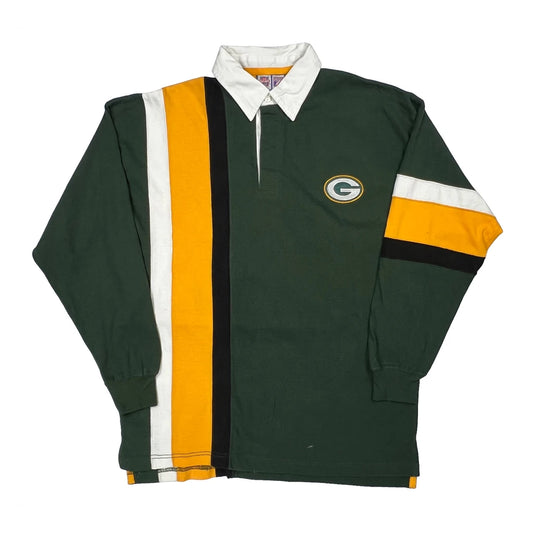 Green Bay Packers Logo 7 Nfl Rugby Shirt - Large Green Cotton