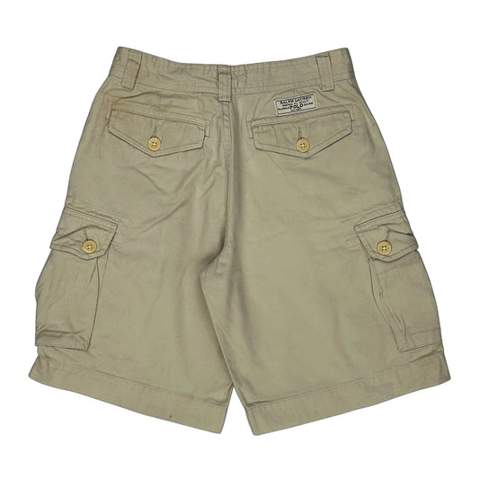Polo By Ralph Lauren Cargo Shorts - 25W 7L Beige Cotton