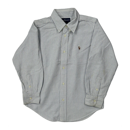 Age 6 Ralph Lauren Striped Shirt - XS Blue Cotton