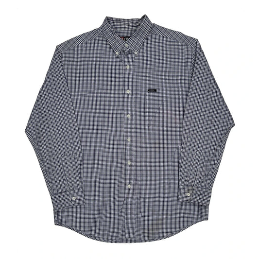 Chaps Ralph Lauren Checked Shirt - Large Blue Cotton