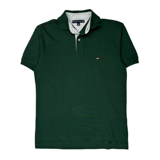 Tommy Hilfiger Polo Shirt - Small Green Cotton