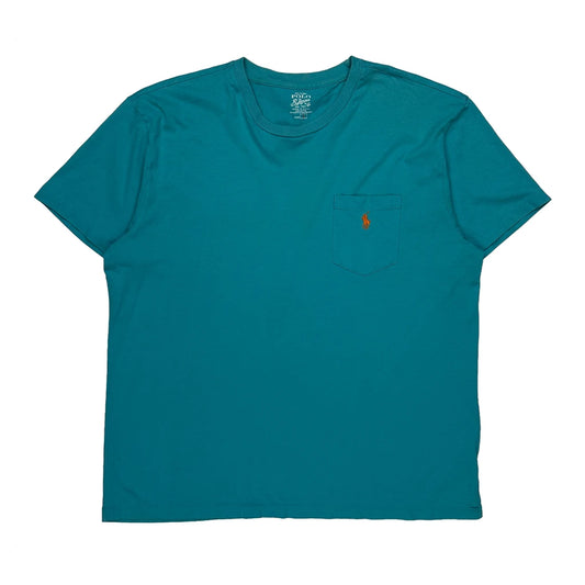 Vintage Polo By Ralph Lauren T-Shirt - Large Blue Cotton