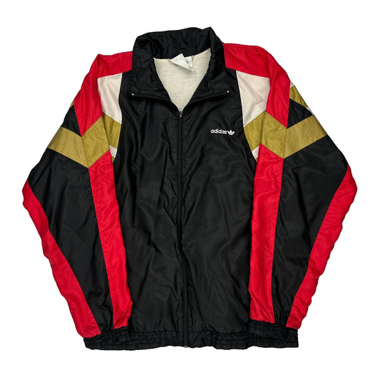 Adidas Shell Jacket - Large Black Polyester