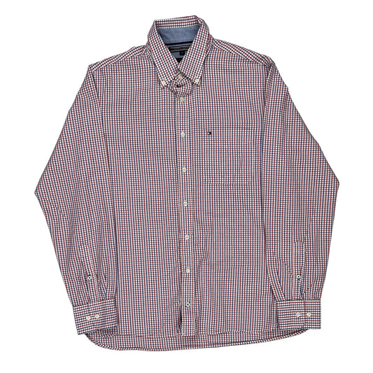 Custom Fit Tommy Hilfiger Checked Shirt - Medium Multicoloured Cotton
