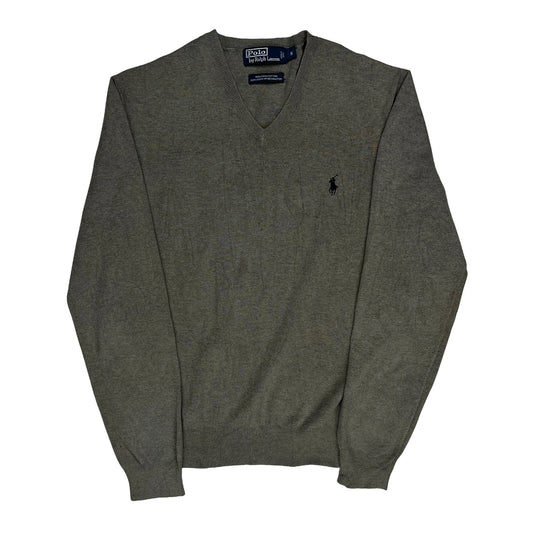 Polo By Ralph Lauren Jumper - Small Grey Cotton